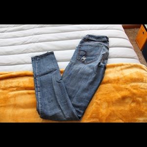 Ripped High Waisted American Eagle Jeans